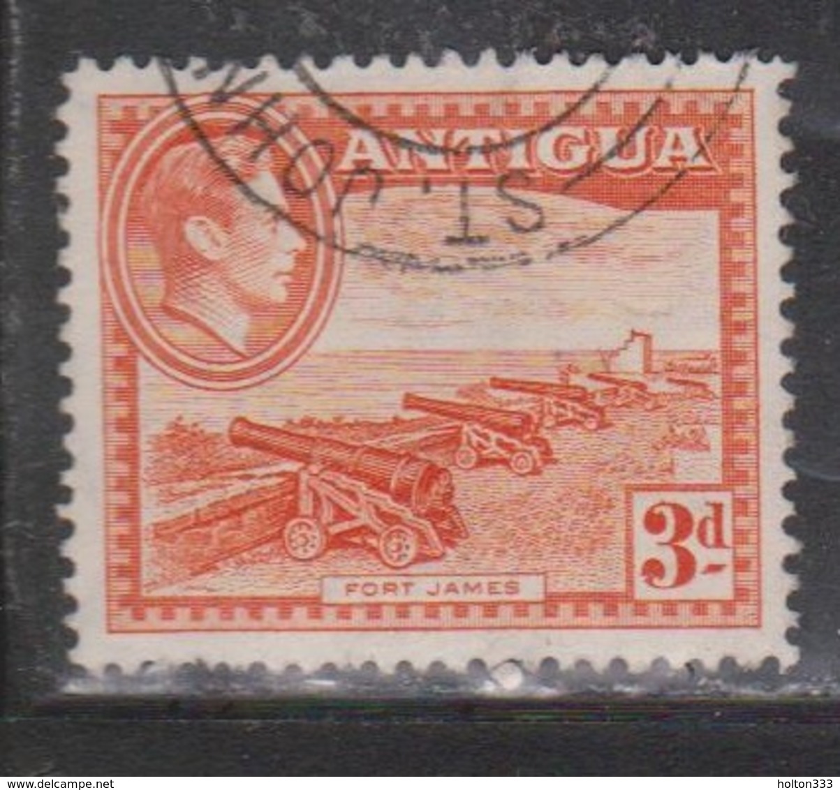 ANTIGUA Scott # 89 Used - KGVI & Fort James - 1858-1960 Crown Colony