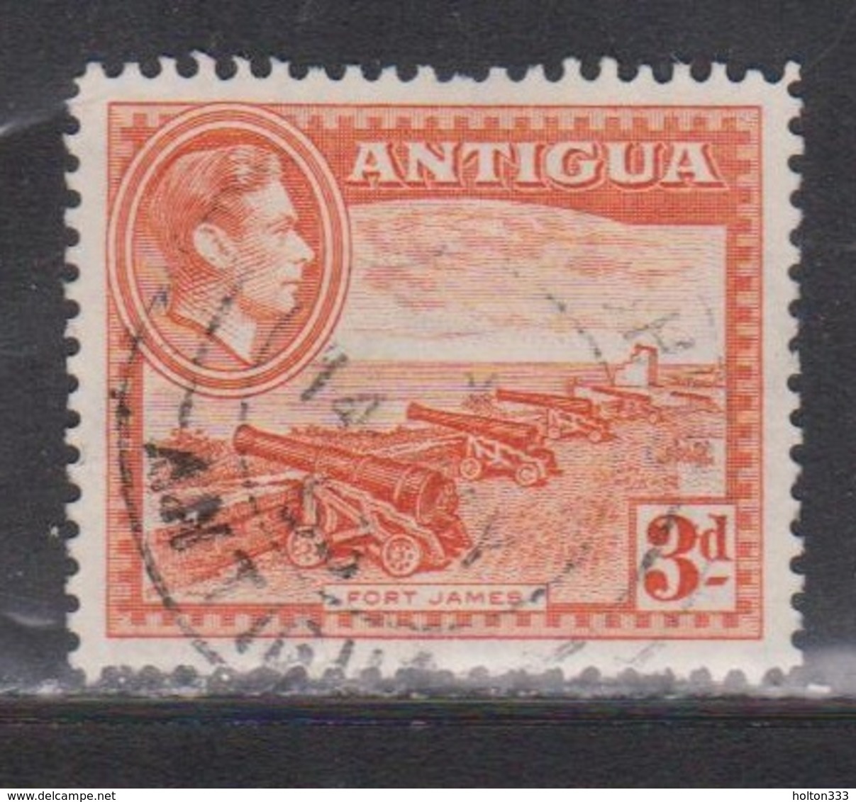 ANTIGUA Scott # 89 Used - KGVI & Fort James - 1858-1960 Crown Colony