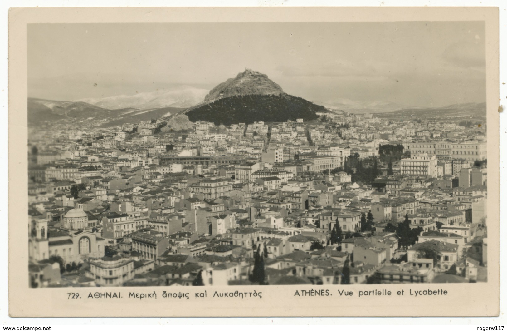 Athenes, Vue Partielle Et Lycabette, 1957 Postcards - Greece