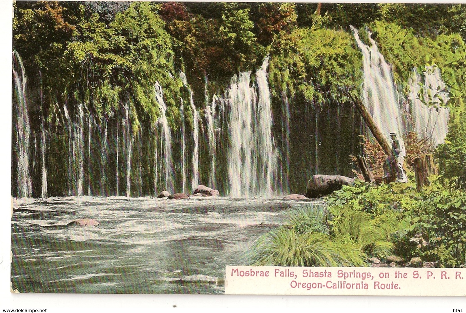S7620 - Mosbrae Falls,Shasta Springs,on The S.P.R.R. - Oregon-California Route - Autres & Non Classés