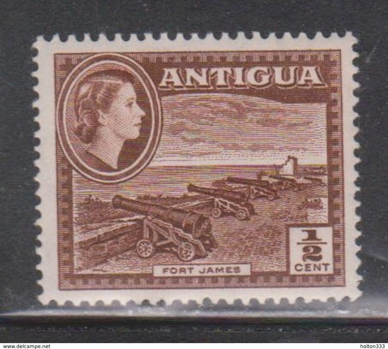 ANTIGUA Scott # 136 MH - QEII & Fort James - 1858-1960 Crown Colony