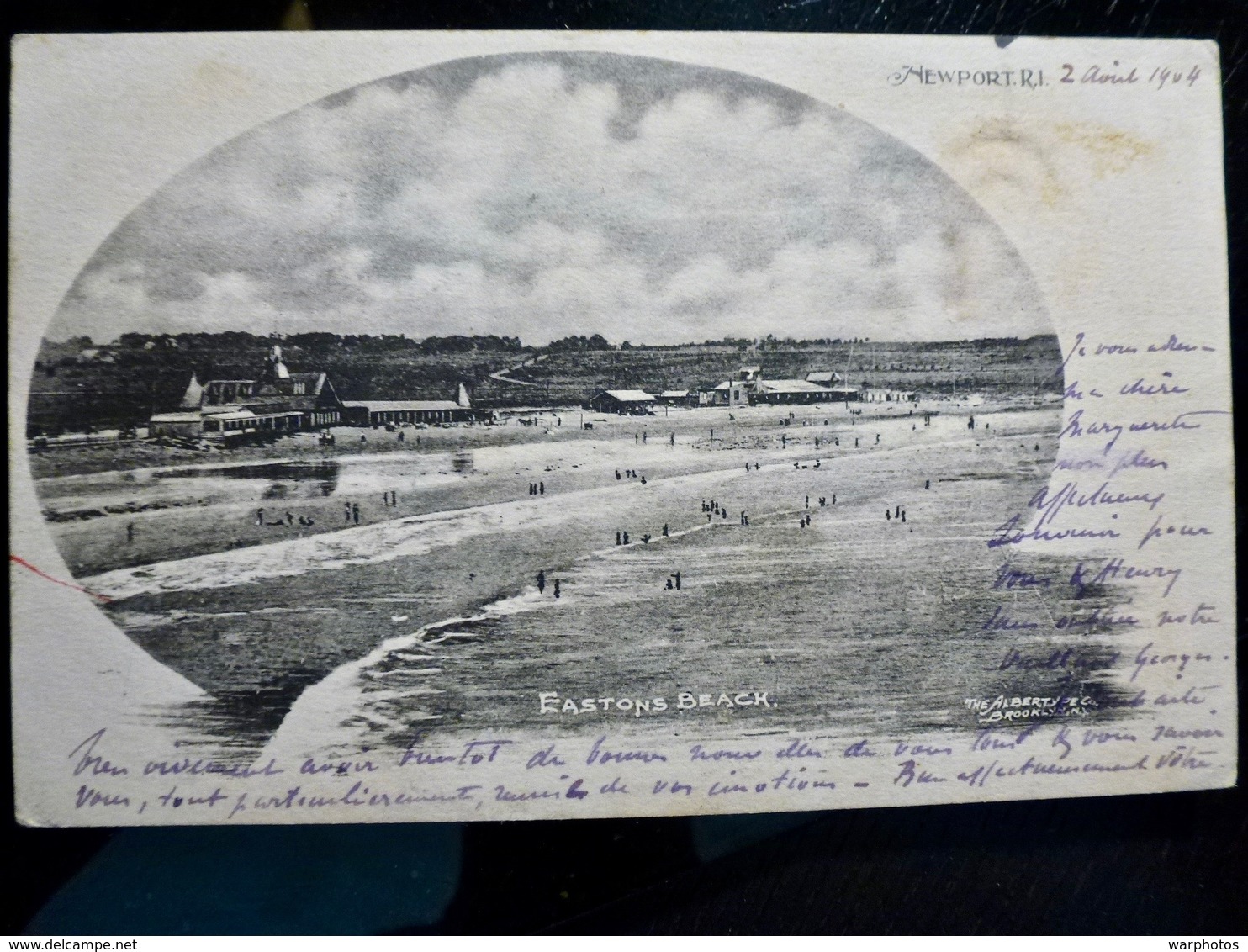 CARTE POSTALE _ CPA VINTAGE : USA _ RHODE ISLAND _ NEWPORT _ Eastons Beach _ 1904      // CPA.L.GBUSA.95.22 - Newport