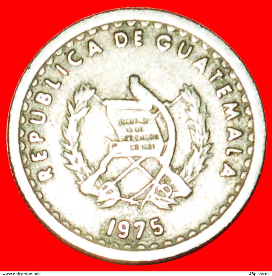 + BIRD (1971-1977): GUATEMALA ★ 5 CENTAVOS 1975! LOW START ★ NO RESERVE! - Guatemala