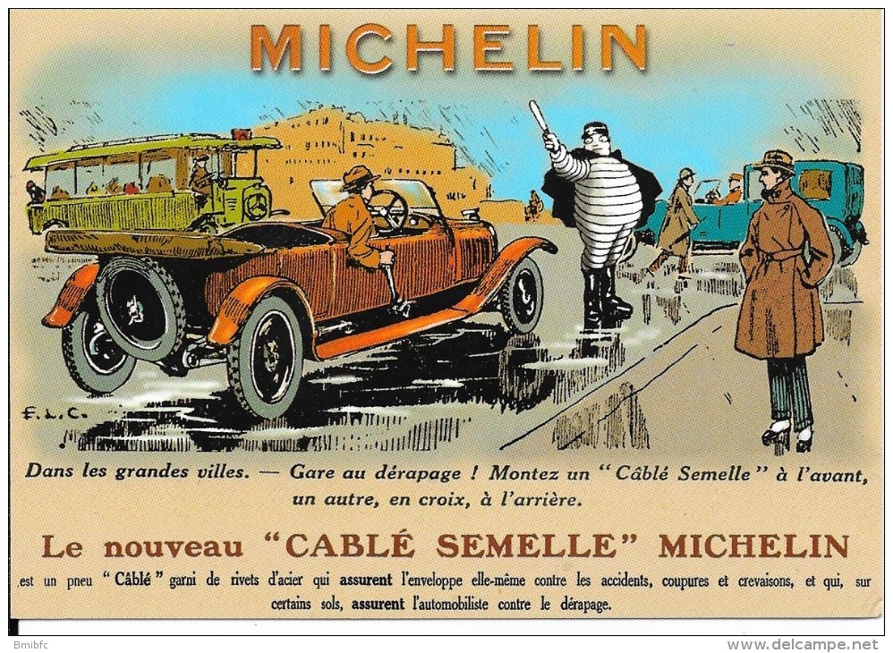 CPM :  Le Nouveau "CABLE SEMELLE" MICHELIN - Pubblicitari