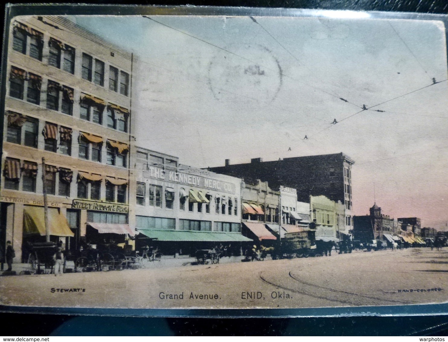 CARTE POSTALE _ CPA VINTAGE : USA _ OKLAHOMA _ ENID _ Grand Avenue _ 1912          // CPA.L.GBUSA.95.22 - Enid