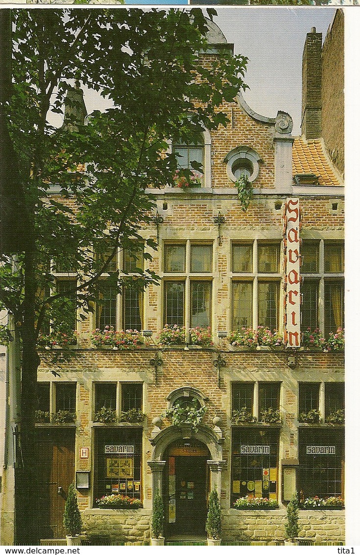 71 - Restaurant " Savarin" 7 Rue Des Bouchers Bruxelles - Cafés, Hotels, Restaurants