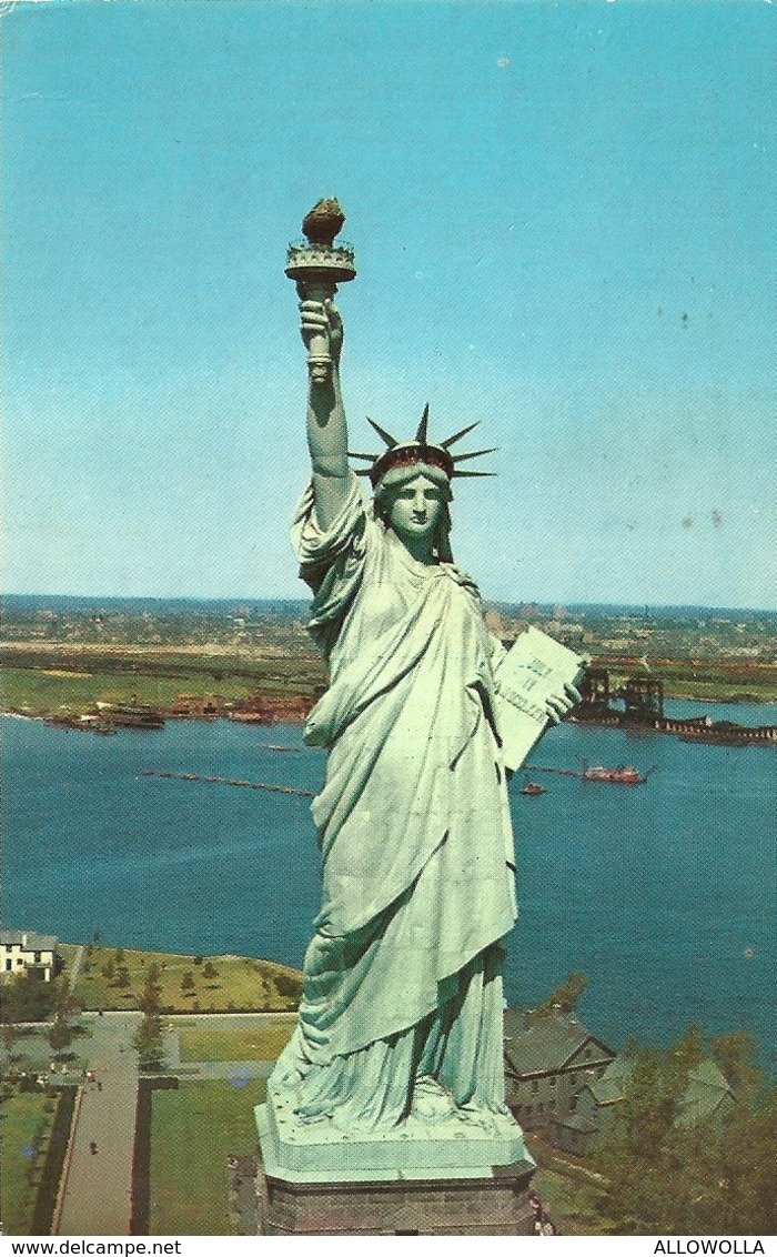 4132 "STATUE OF LIBERTY" CARTOLINA POSTALE ORIGINALE SPEDITA 1975 - Statua Della Libertà