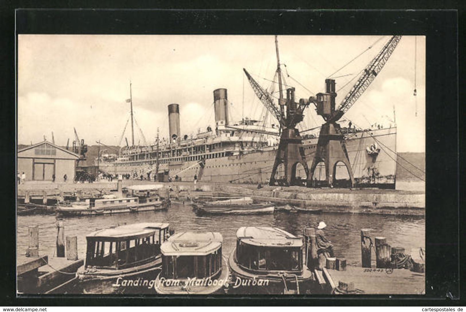 CPA Durban, Landing From Mailboat - Afrique Du Sud