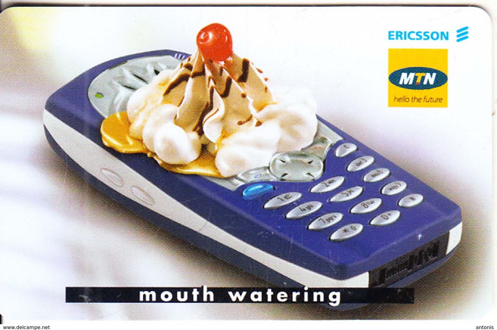SOUTH AFRICA(chip) - Ericsson Cellular Phones 1/Mouth Watering, MTN Telecard, Chip SC8, Used - Teléfonos