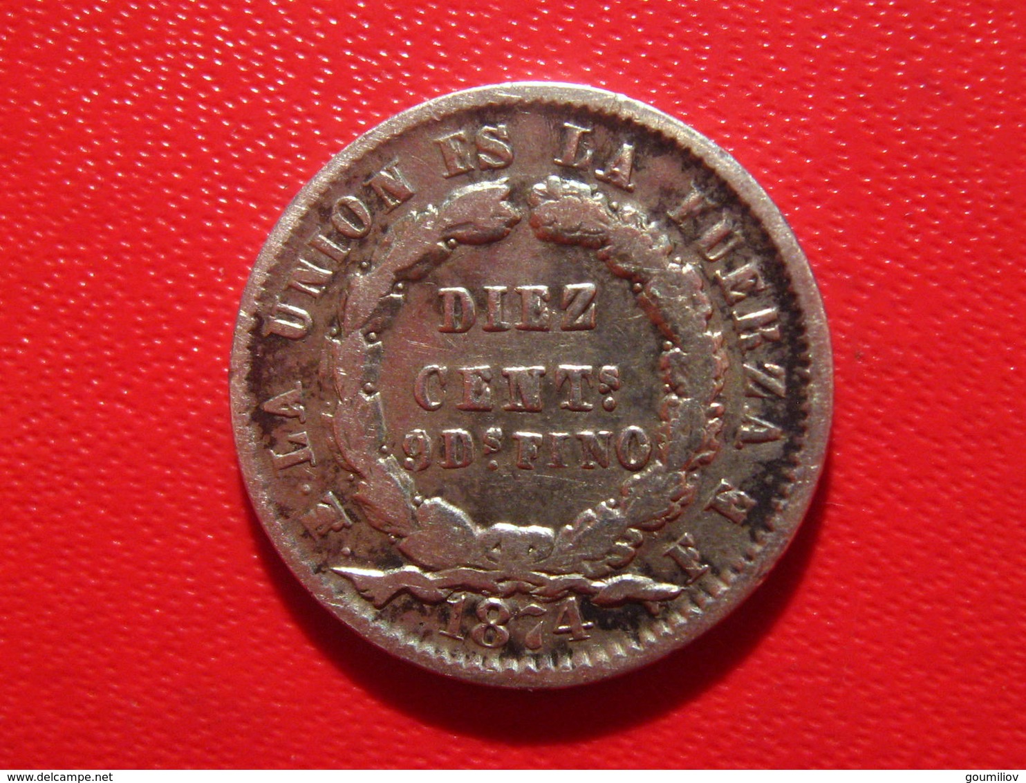 Bolivie - 10 Centimos 1874 2333 - Bolivia
