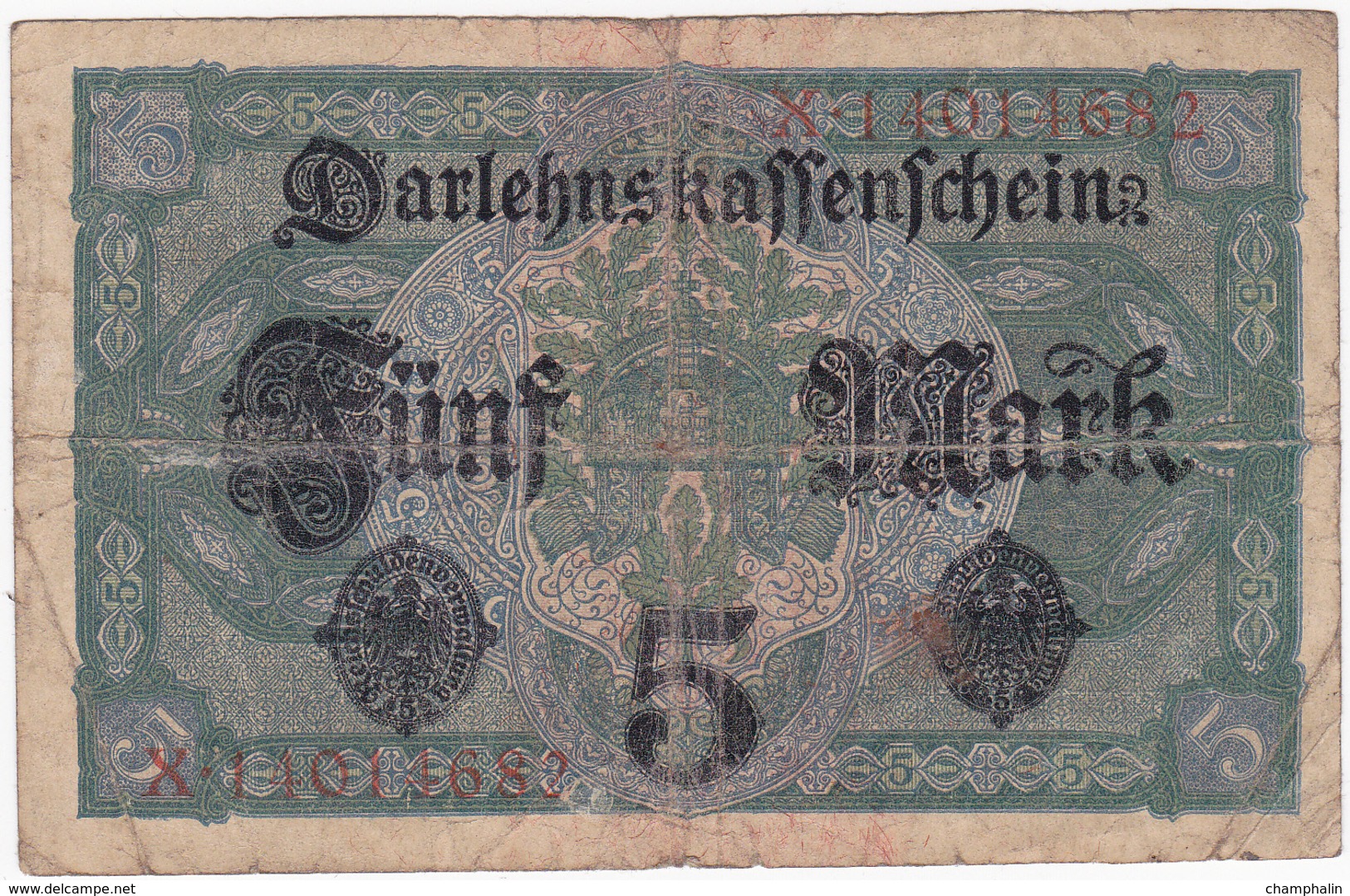 Allemagne - Billet De 5 Mark - 1er Août 1917 - 5 Mark