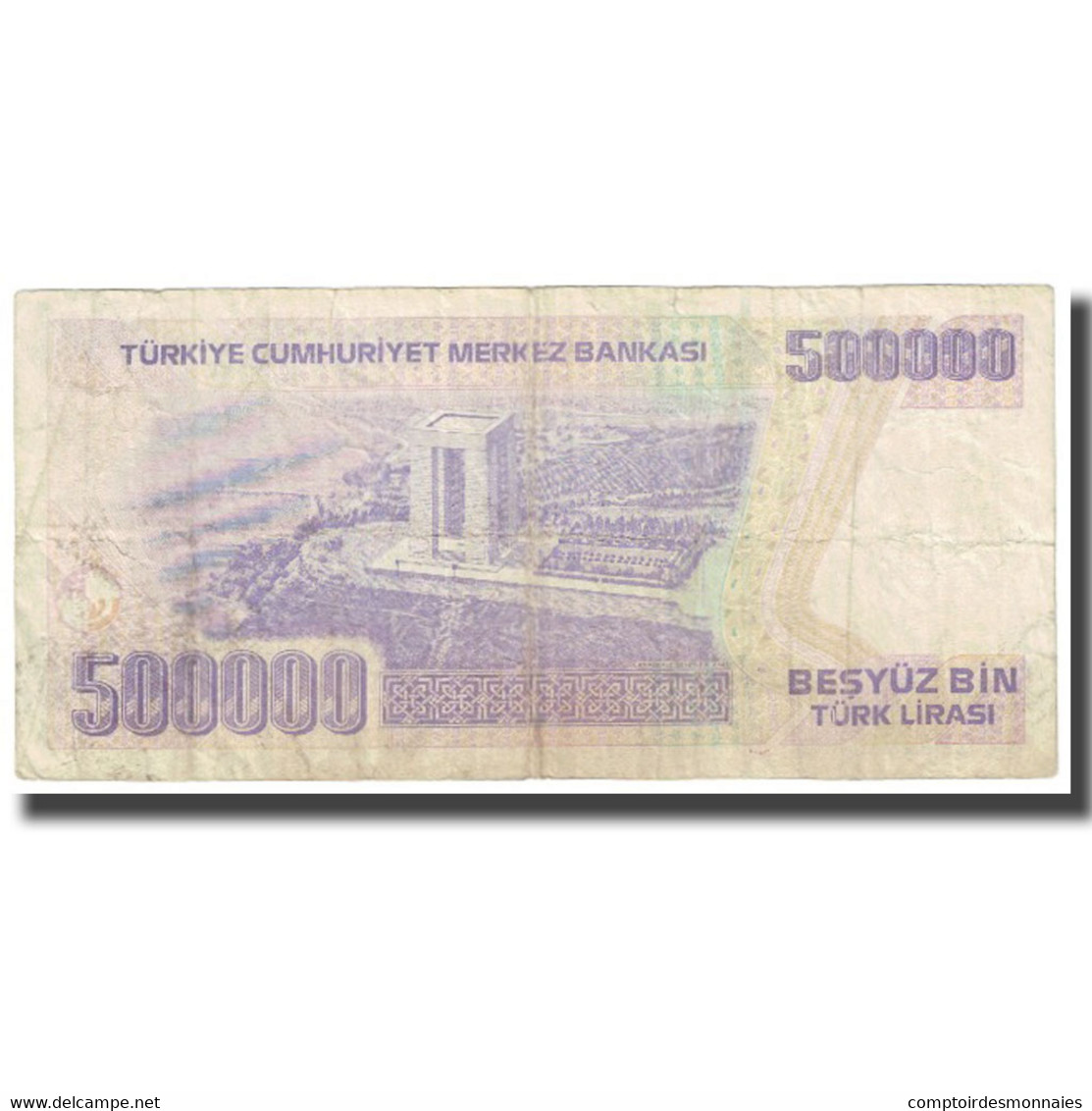 Billet, Turquie, 500,000 Lira, KM:212, TTB - Turquie