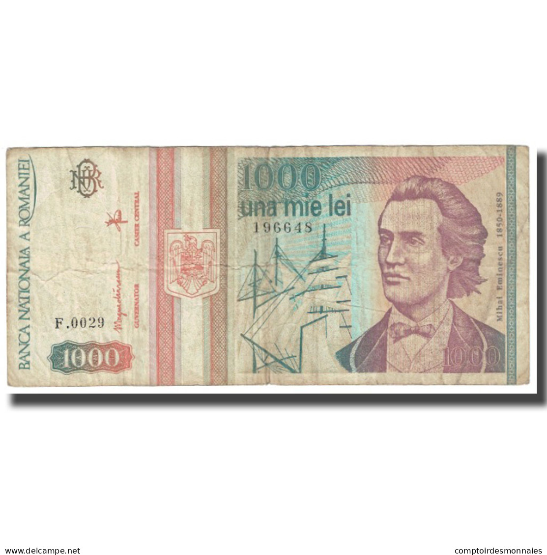 Billet, Roumanie, 1000 Lei, 1993, Mai 1993, KM:106, B - Roumanie