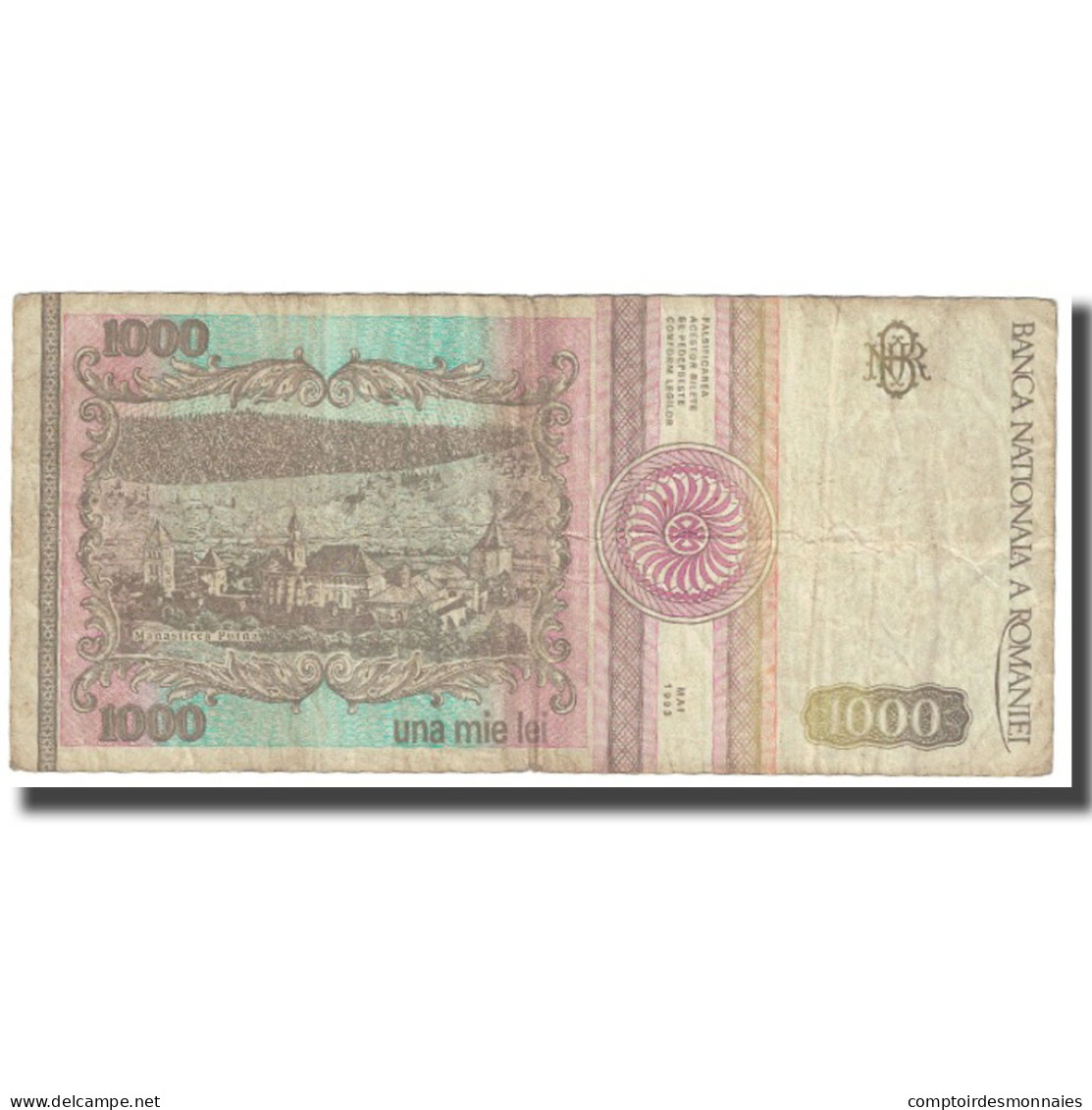 Billet, Roumanie, 1000 Lei, 1993, Mai 1993, KM:106, B - Roumanie