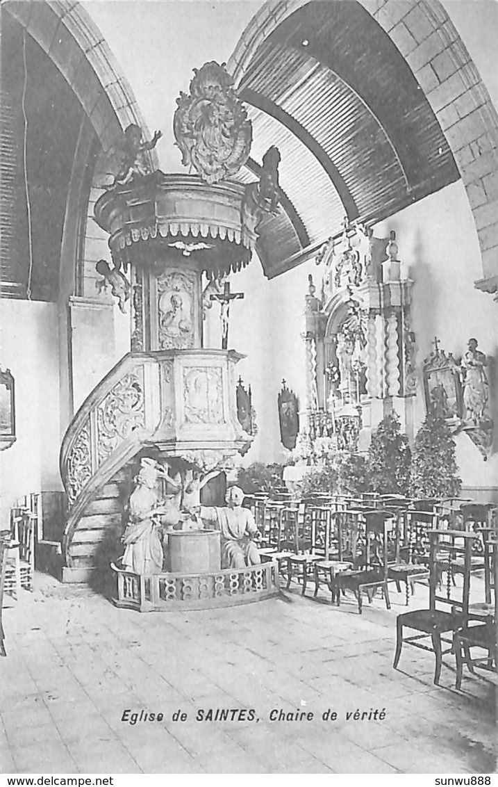 Saintes - Eglise De - Chaire De Vérité (Edit. Dubuquois 1912) - Tubize