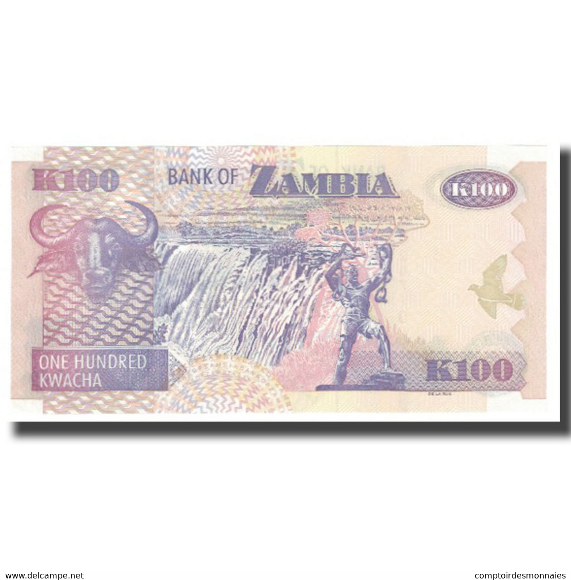 Billet, Zambie, 100 Kwacha, KM:38g, NEUF - Zambia