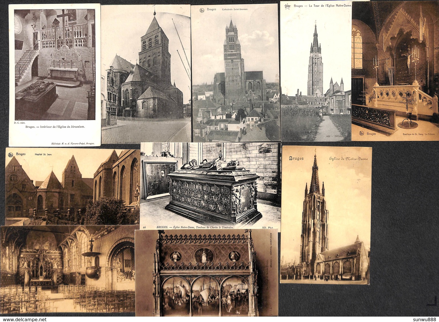 Bruges Brugge - Lot Of 17 PK's (Kerk Dr Trenkler... Te Zien) - Brugge