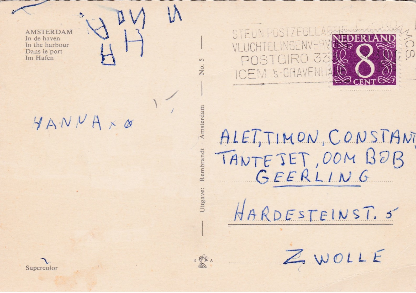 Modern Post Card Of Amsterdam,Noord-Holland,Netherlands,L57. - Amsterdam