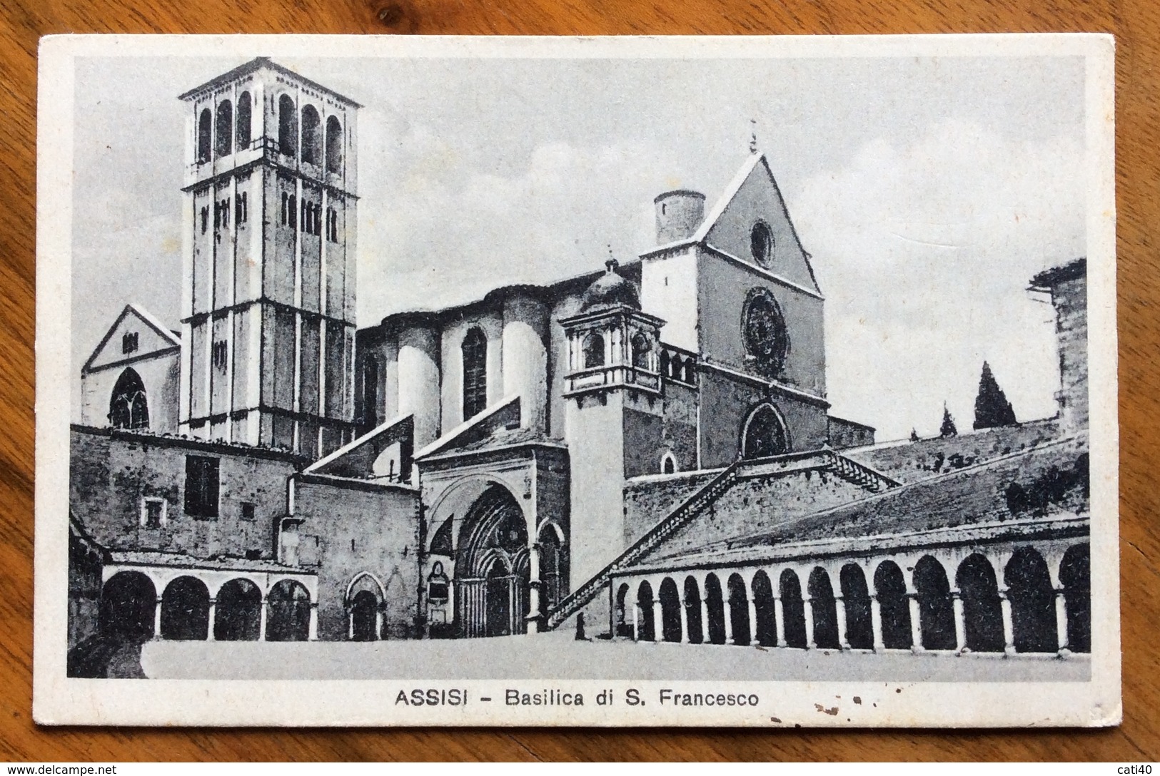 AMBULANTE FOLIGNO - PERUGIA * 26/11/39  SU CARTOLINA ASSISSI BASILICA DI S.FRANCESCO PER FAENZA - Hotels & Gaststätten