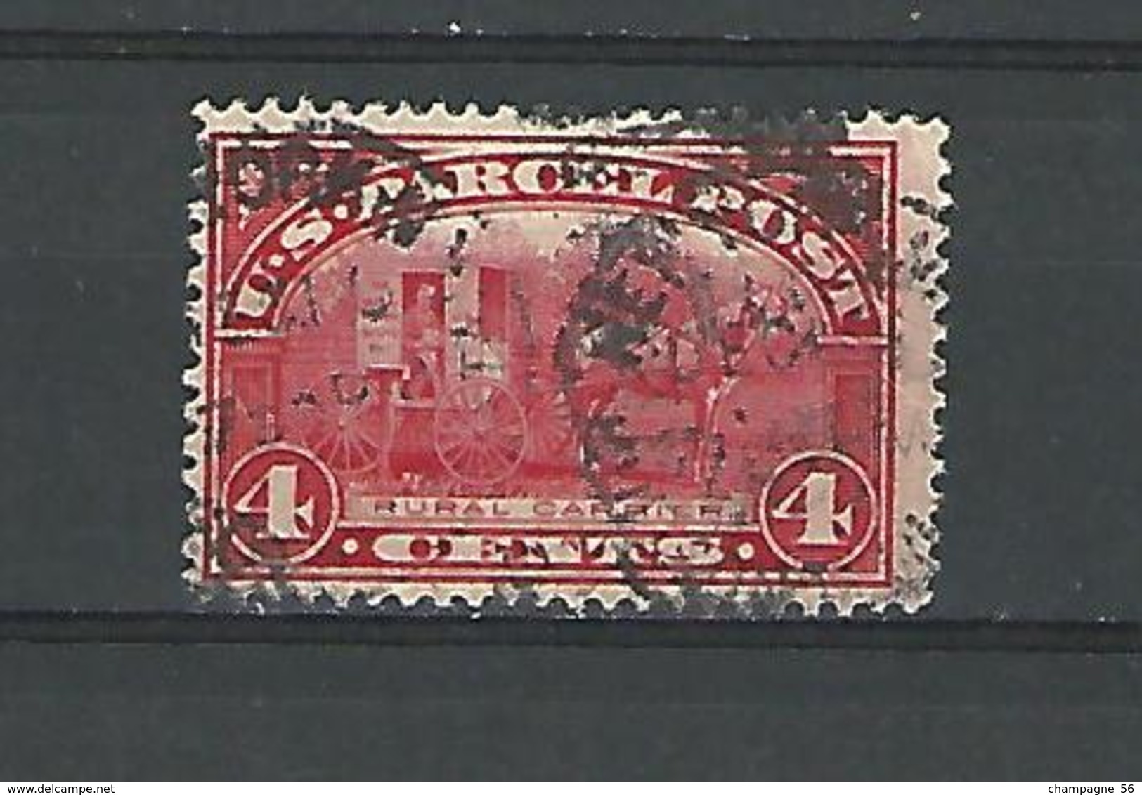 1913 RURAL CARRIER 4 OBLITÉRÉ - Used Stamps