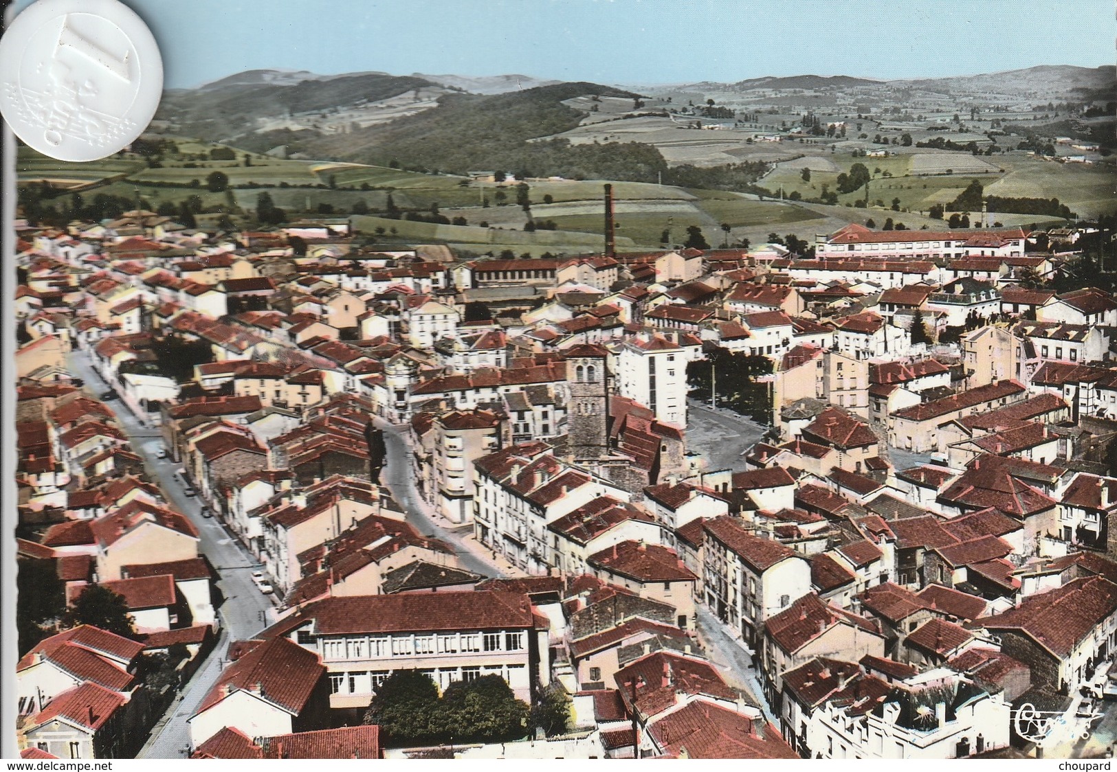 42 - Très Belle Carte Postale Semi Moderne  De  CHAZELLES  SUR LYON    Vue Aérienne - Autres & Non Classés