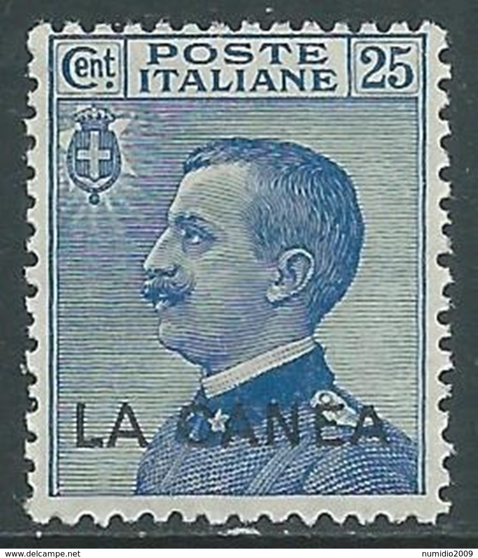 1907-12 LEVANTE LA CANEA EFFIGIE 25 CENT MNH ** - I62-3 - La Canea