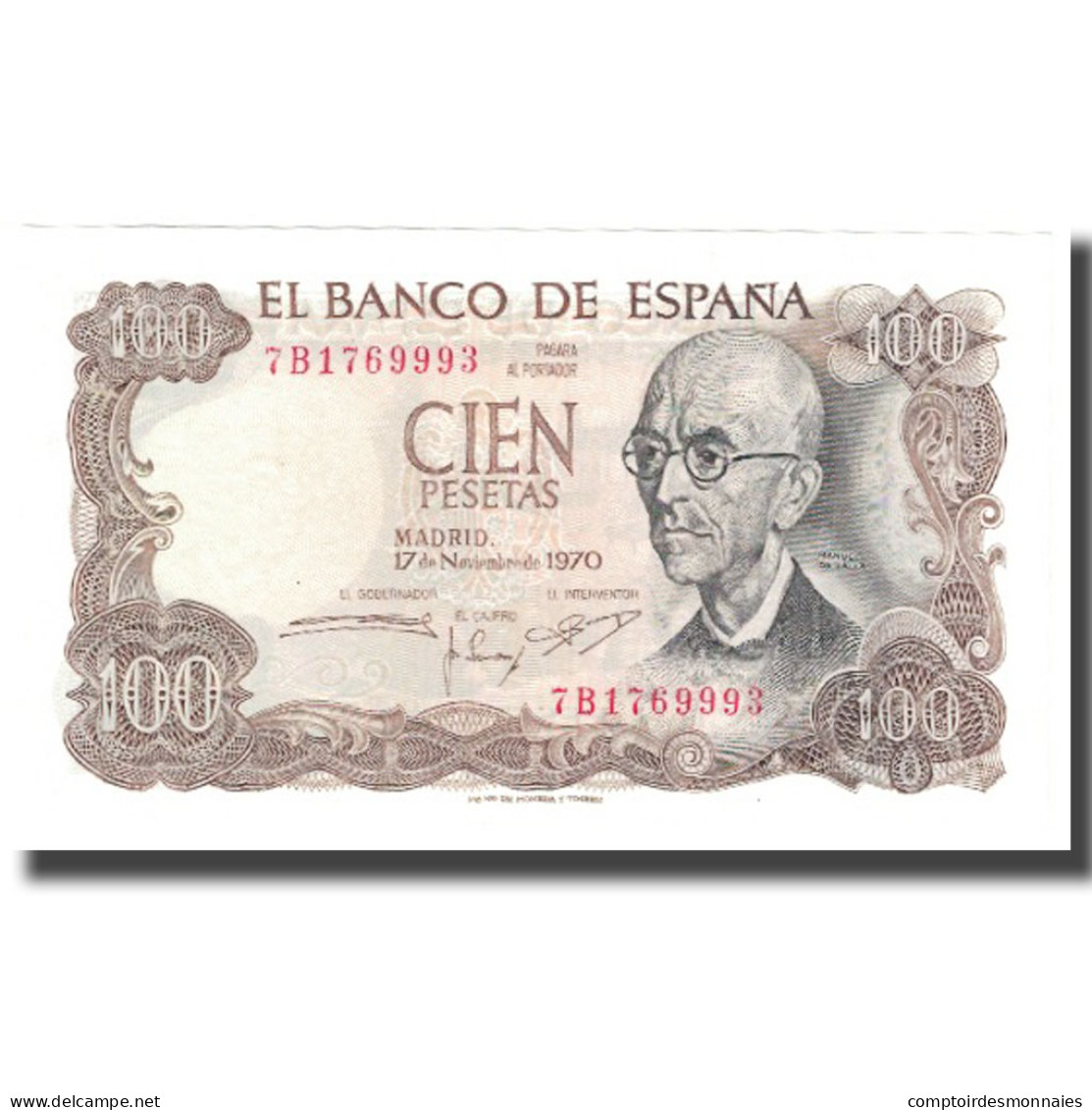 Billet, Espagne, 100 Pesetas, 1970, 1970-11-17, KM:152a, NEUF - 100 Pesetas