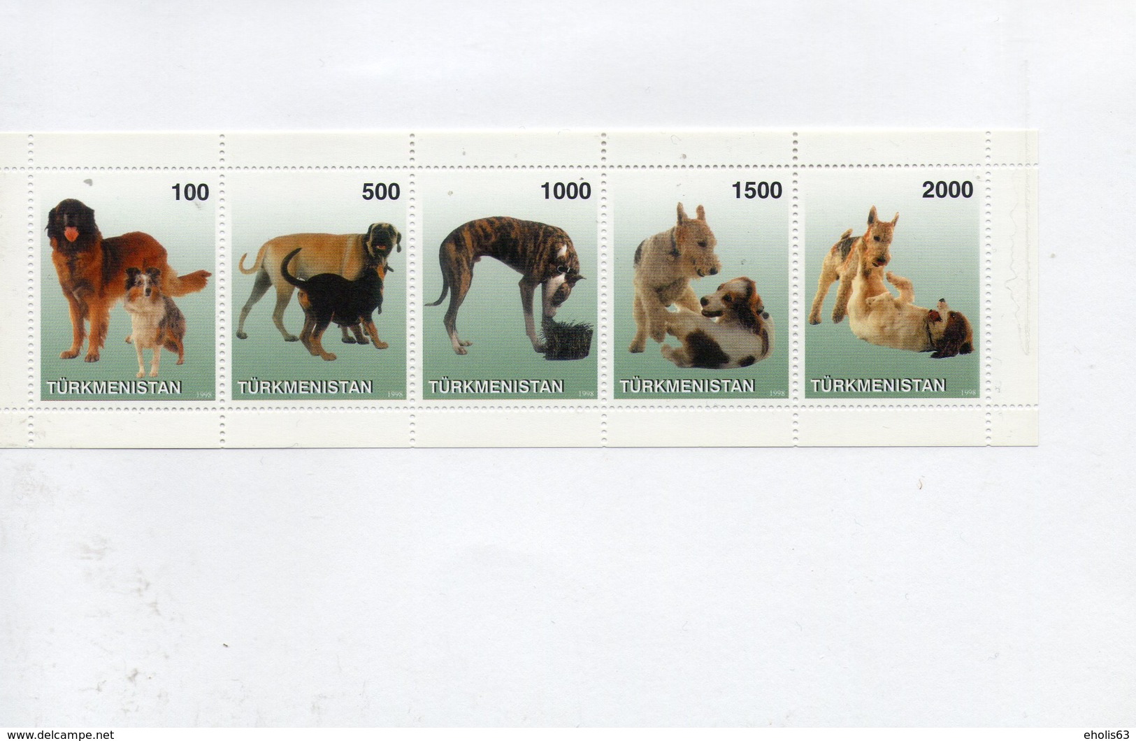 CHIENS Turkmenistan - 2 Feuillets CHIENS BX De 5 Et 9 Timbres - ETAT NEUF - Turkmenistan