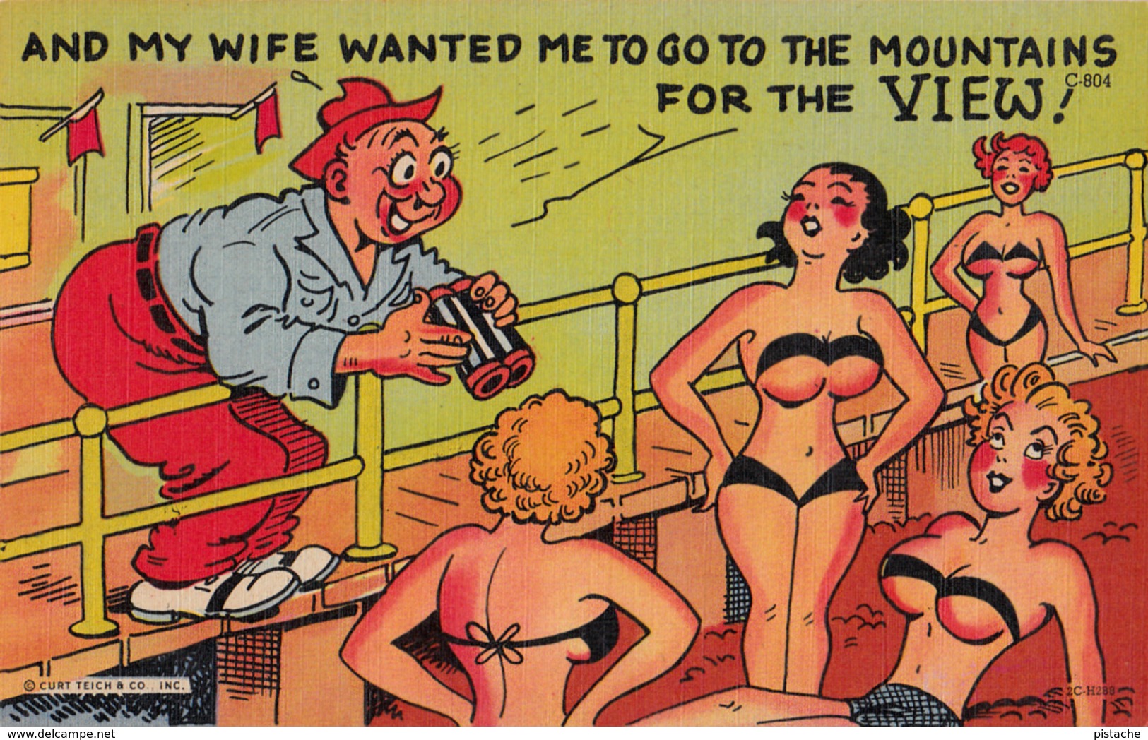 Comics Humor Comic Comique Humour - Sexy Lady Bathing Suits - Nice View - No. 2C-H288 - 2 Scans - Humor