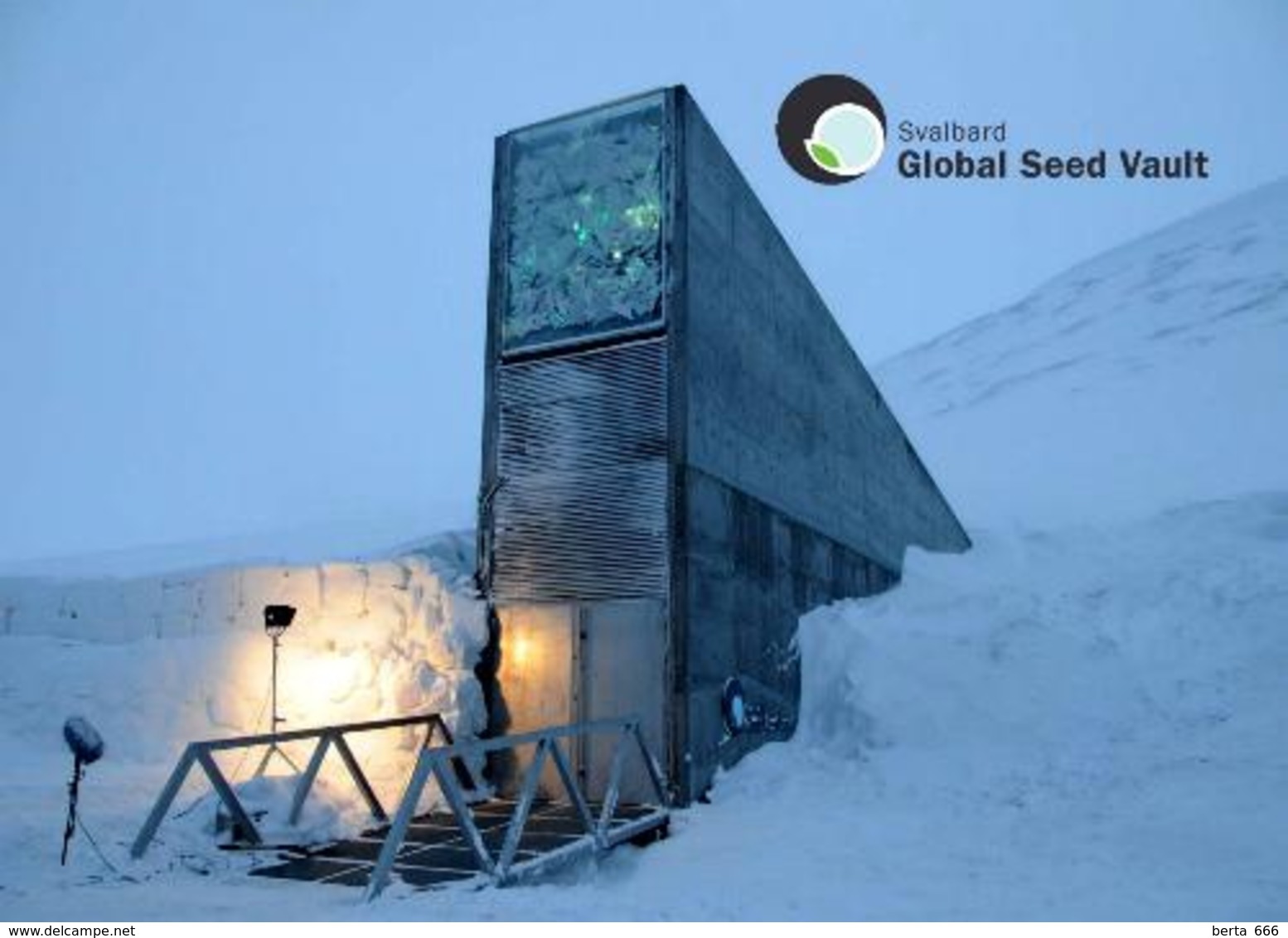 Svalbard Islands Global Seed Vault New Postcard Spitzbergen AK - Norvège