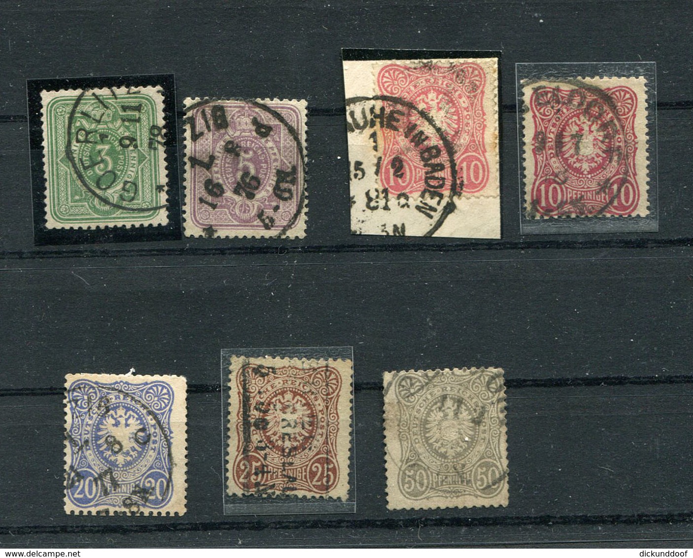 Deutsches Reich; Pfennige; 3 - 50 Pfe; Mi. 31-36 Gestempelt / Used / Oblitéré - Used Stamps