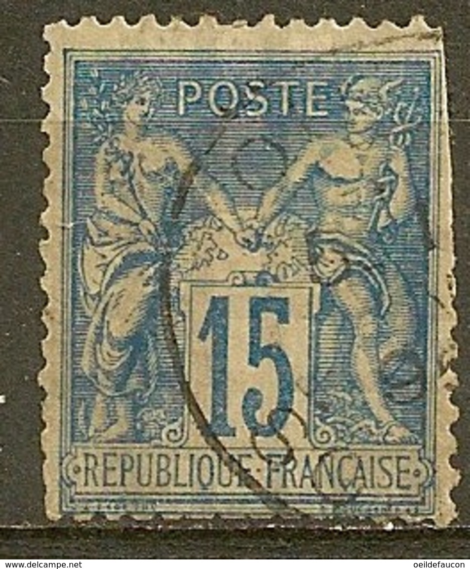 Yvert - N° 90 - Cote 2 € - 1876-1898 Sage (Type II)