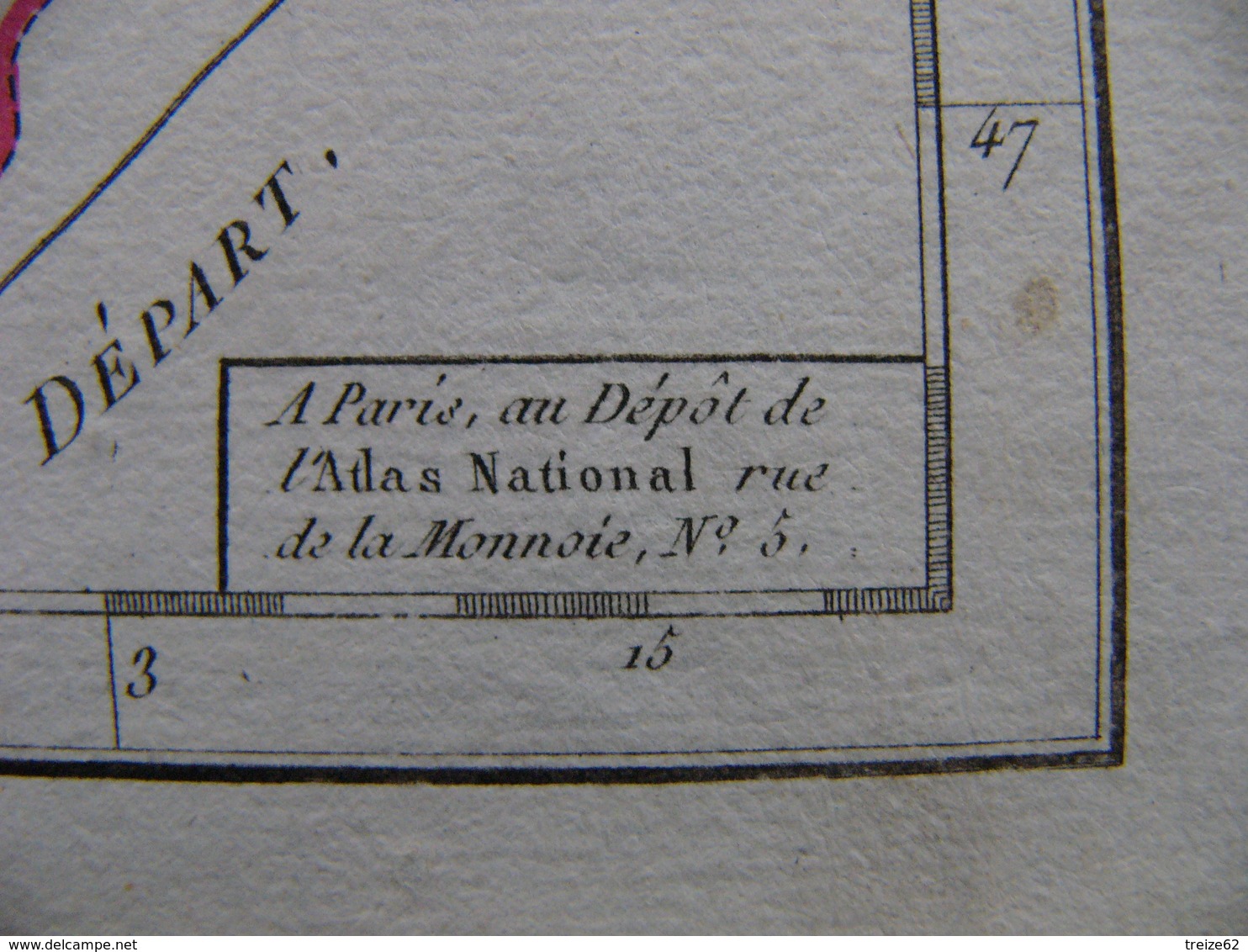 Révolution Française Carte Côte D'Or 1793 Dijon Beaune Saulieu Pouilly Montbart Flavigny  Sombernon  Mirebeau  Vitteaux - Cartes Géographiques