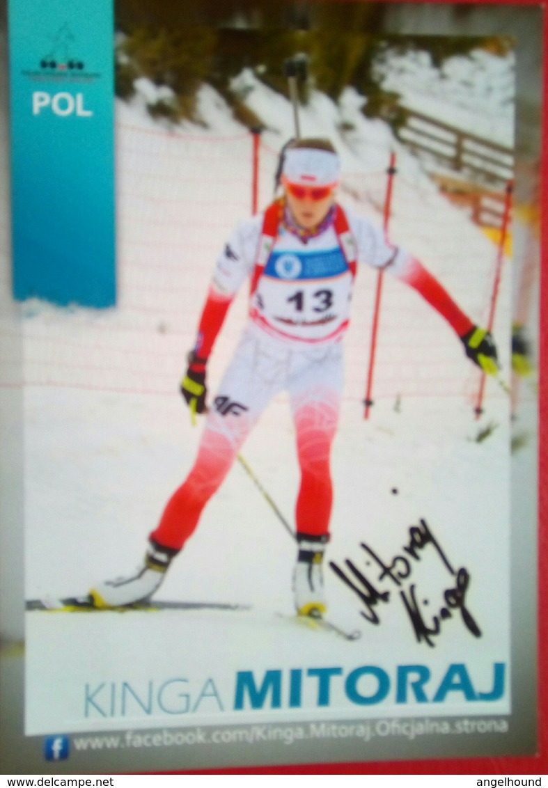 Kinga Mitoraju  Zbylut   Polish Olympian - Autografi