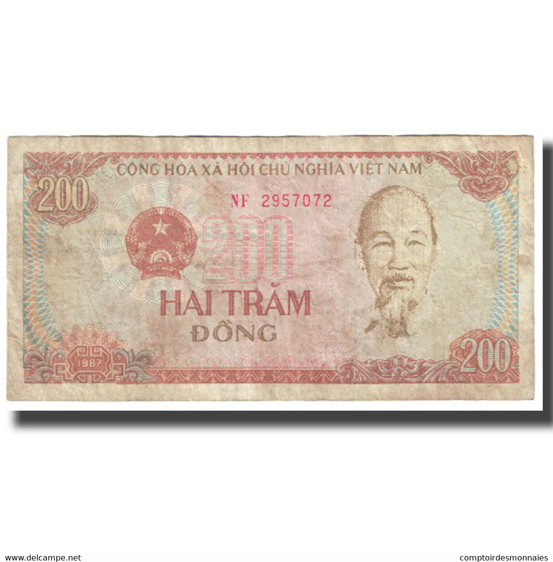 Billet, Viet Nam, 200 D<ox>ng, 1987, KM:100a, B - Vietnam