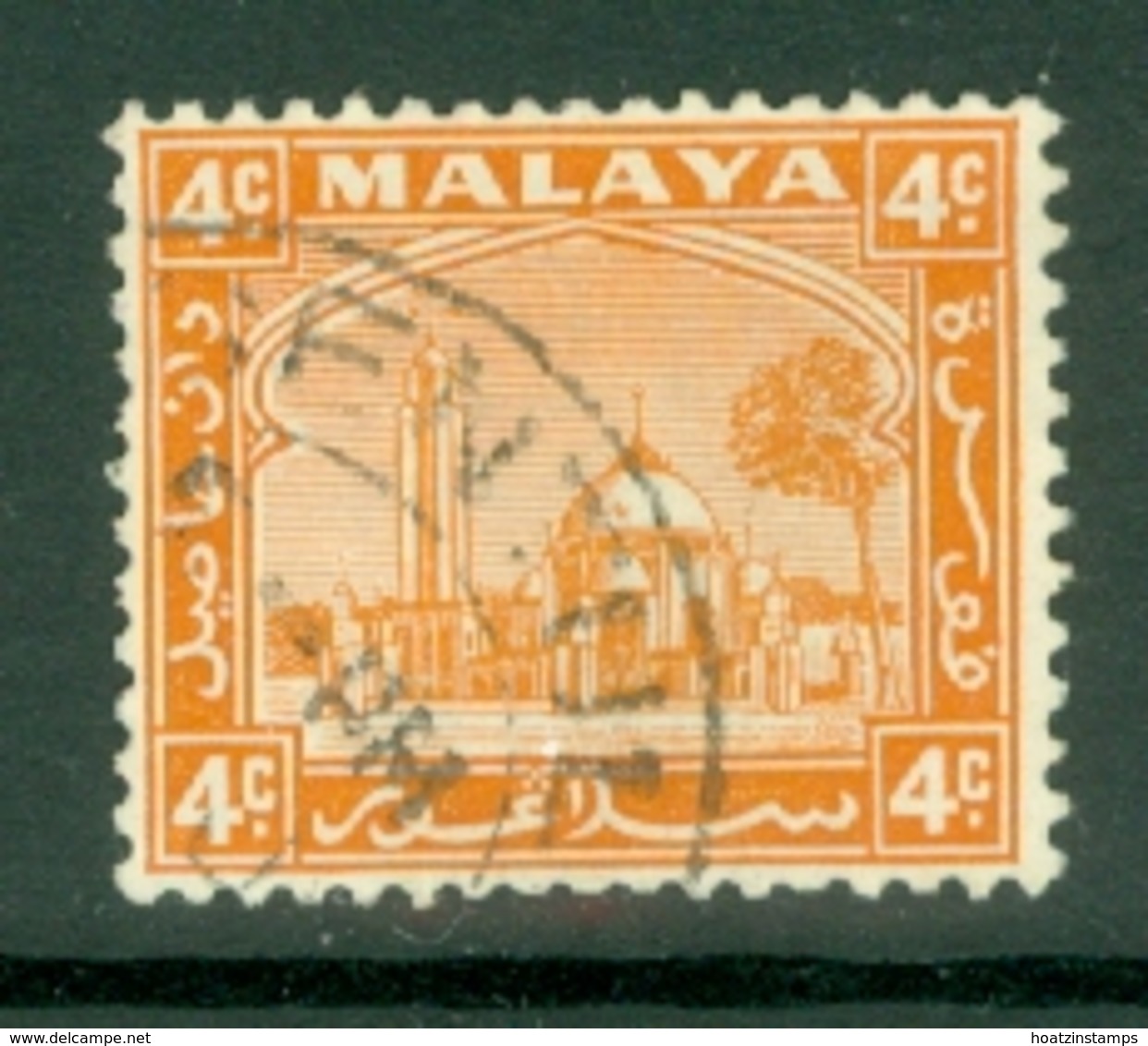 Malaya - Selangor: 1935/41   Mosque   SG72    4c     Used - Selangor