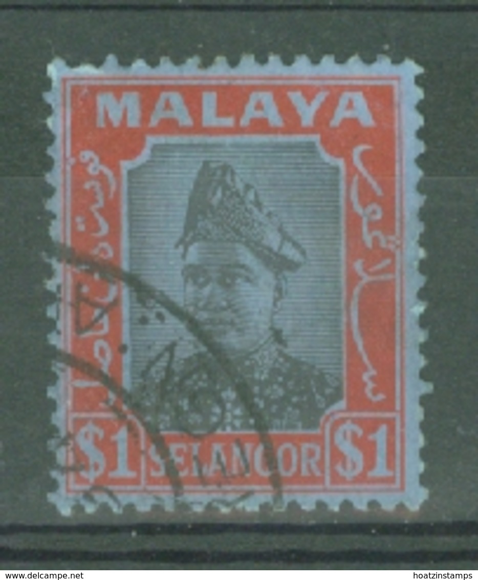 Malaya - Selangor: 1941   Sultan Hisamud-din Alam Shah   SG86    $1    Used - Selangor