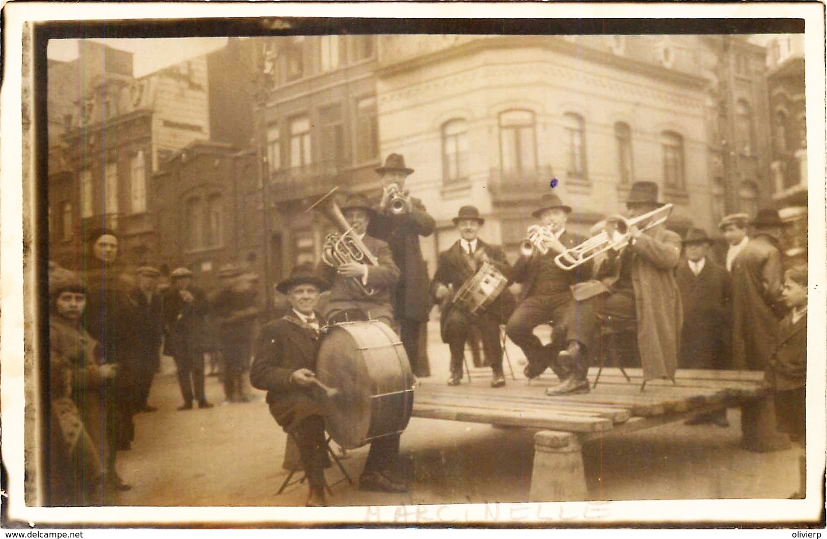 Belgique - Charleroi - Marcinelle - Carte-Photo - Un Ochestre Avant La Guerre De 1914 - Charleroi