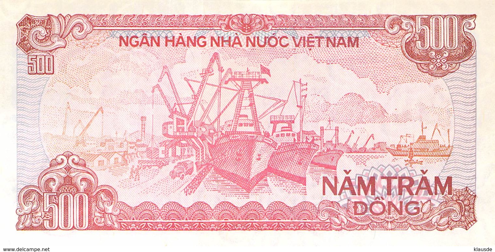 500 Dong Vietnam 1988 UNC - Viêt-Nam