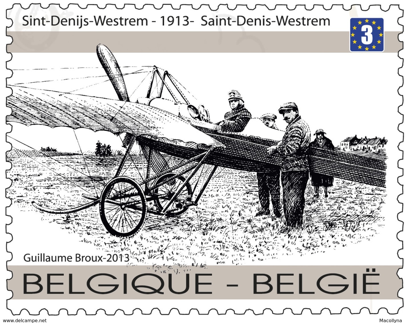 Blok 207** Deperdussin - Monoplane 4333/34** Les 100 Ans Du 1er Vol De La Poste Aérienne - De Eerste Luchtpostvlucht - 1961-2001