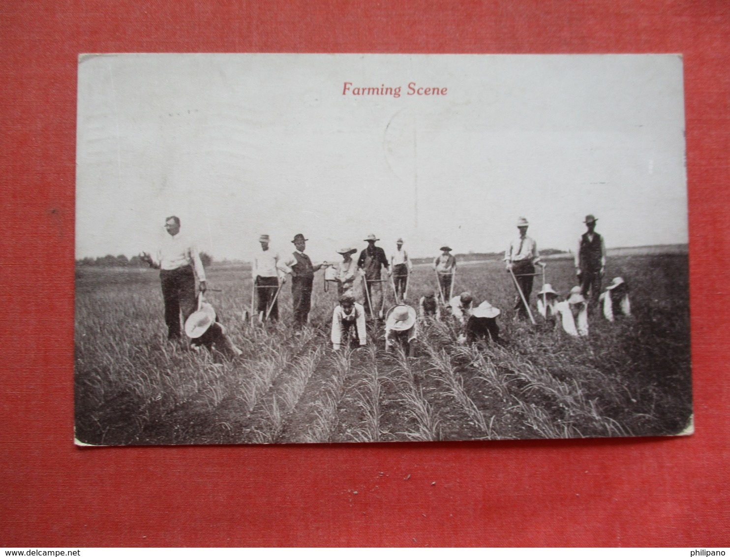 Farming Scene  Mailed From Wheeling WV    -ref 3410 - Farmers