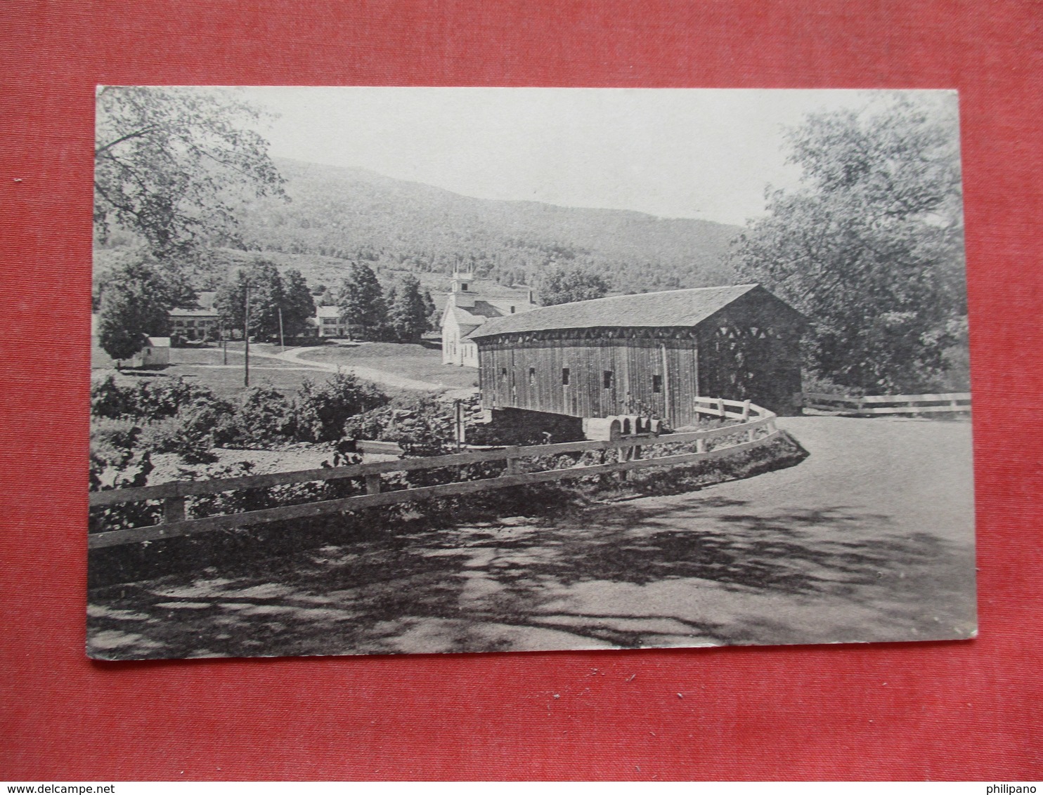 Covered Wood Bridge  The Green  West Arlington - Vermont     -ref 3410 - Other & Unclassified