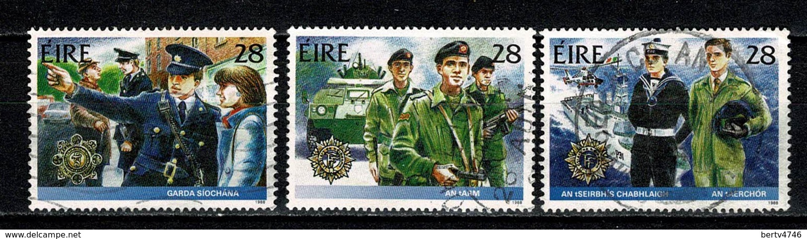 Eire 1988  Yv & T 661/662/663, Mi 659/660/661 Used - Oblitérés