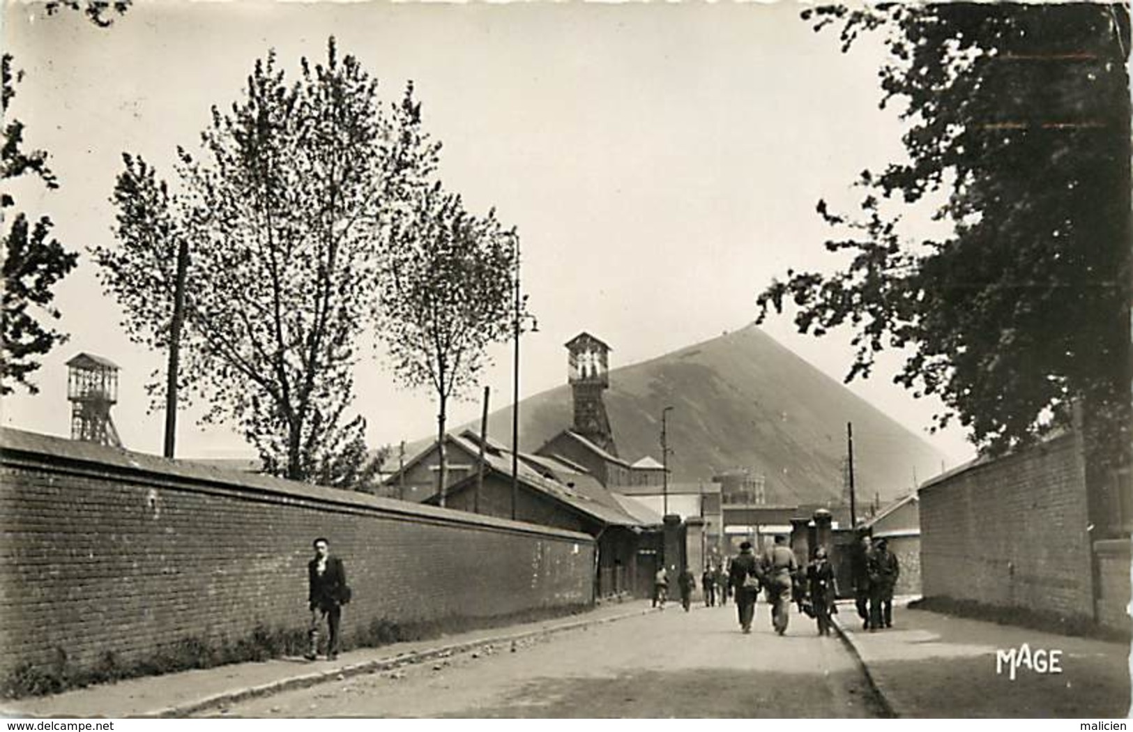 - Ref- B856- Pas De Calais - Calonne Ricouart - La Mine - Puits - Terril - Mines - Mineurs - Carte Bon Etat - - Autres & Non Classés