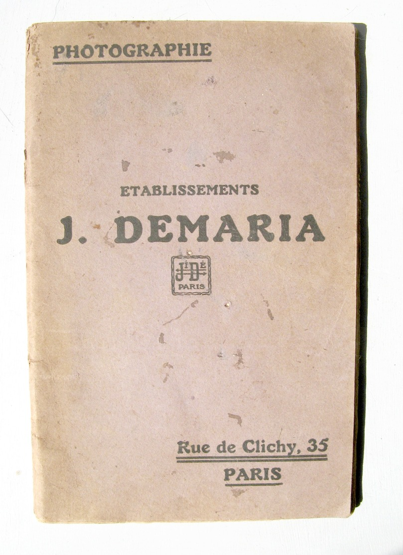 Catalogue Général Photographie 1922 Ets Demaria - Autres & Non Classés