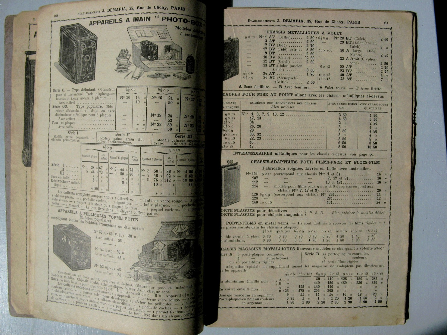 Catalogue Général Photographie 1922 Ets Demaria - Autres & Non Classés