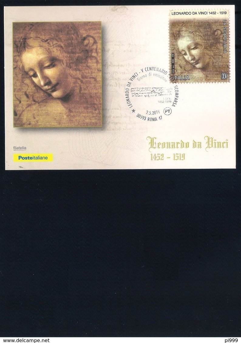 Italia Italy (2019) Leonardo Da Vinci (500th Anniversary Of Death) - Set Of 5 Official Postal Cards (as Scan) - Otros & Sin Clasificación