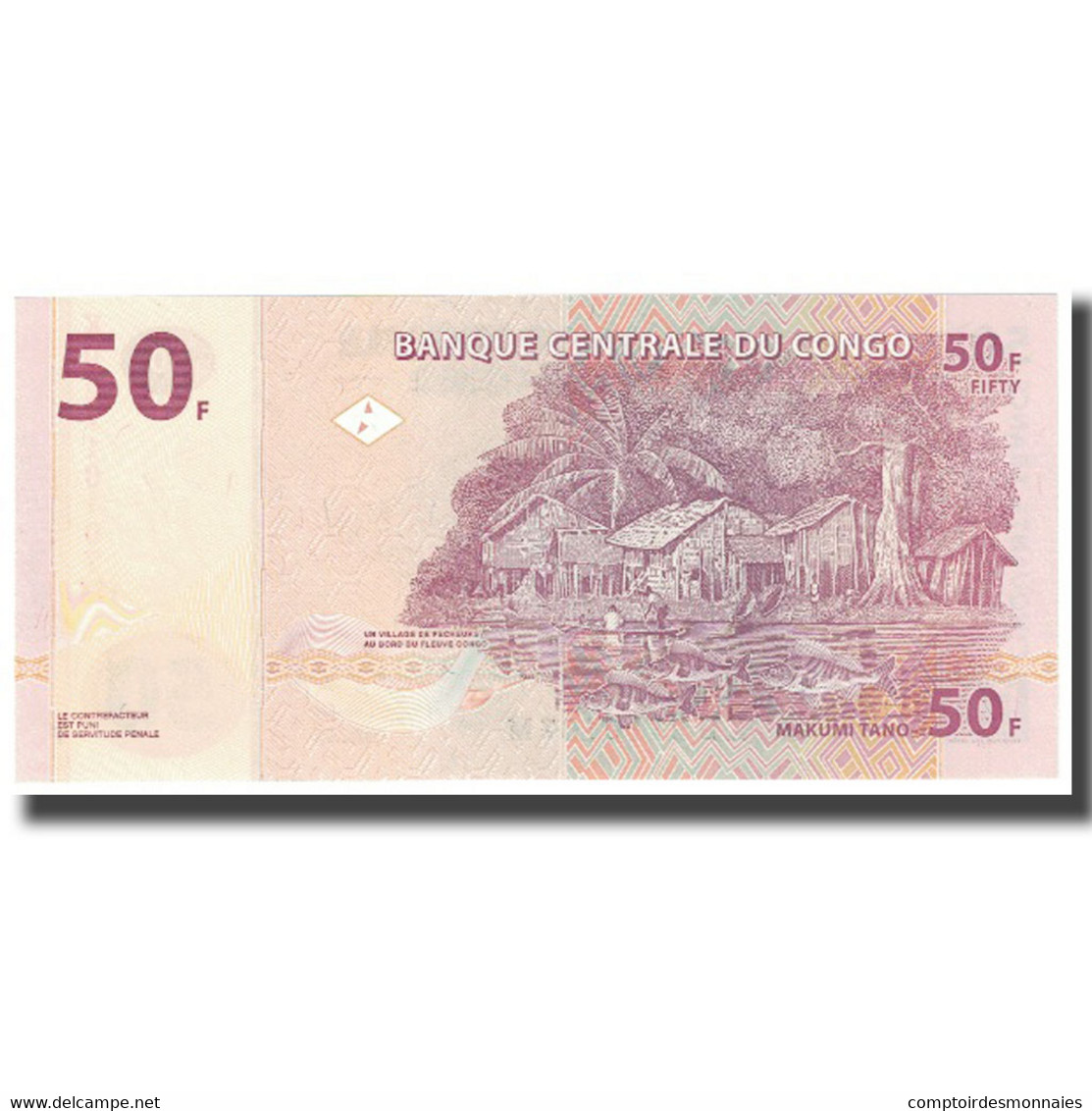 Billet, Congo Democratic Republic, 50 Francs, 2013, 30.6.2013, KM:91a, NEUF - República Democrática Del Congo & Zaire