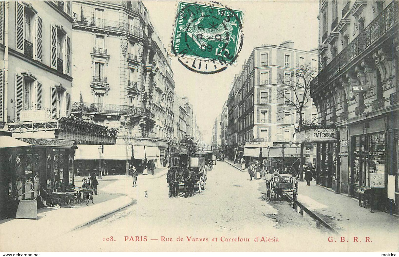 PARIS - Rue De Vanves Et Carrefour D'Alésia. - Distretto: 14