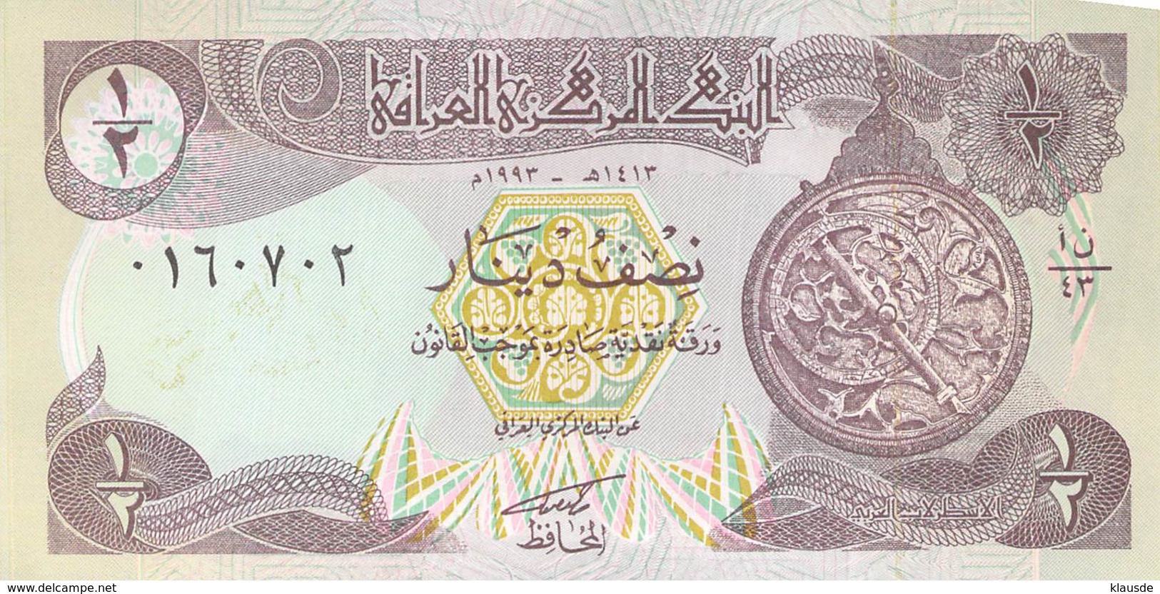 1/2 Dinar Irak UNC - Iraq